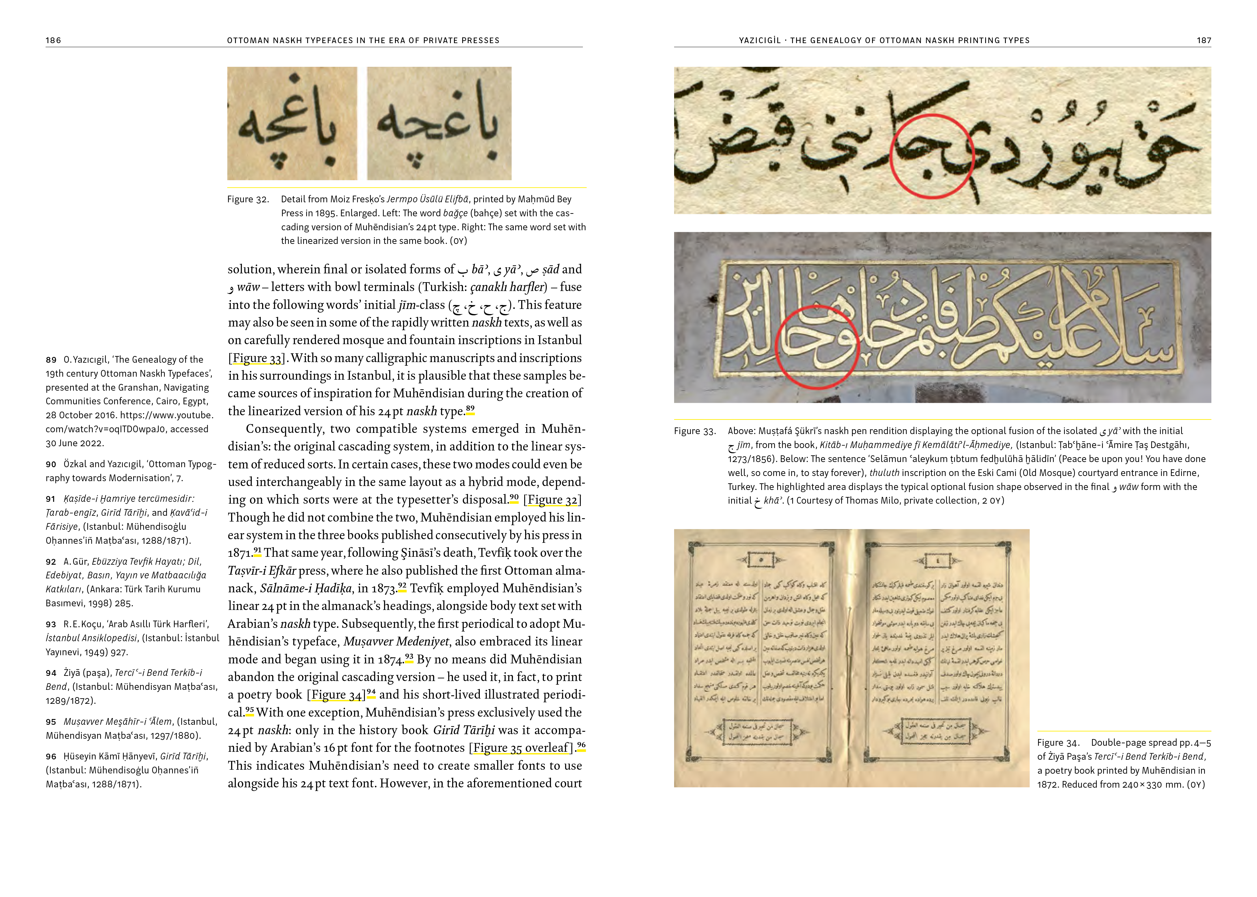 Arabic Typography: History and Practice pages 186-187